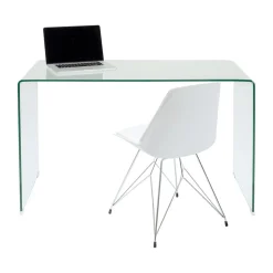 Bureau van gebogen glas - Kare Design Clear Club