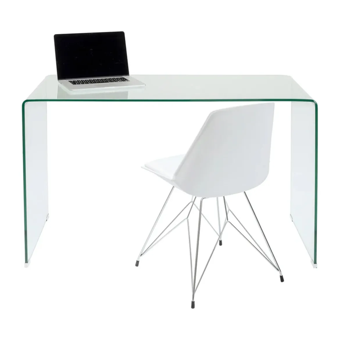 Bureau van gebogen glas - Kare Design Clear Club