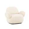 Chenille fauteuil met rondingen - Lavis Sevilla