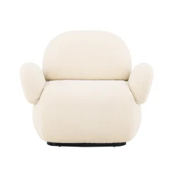 Chenille fauteuil met rondingen - Lavis Sevilla