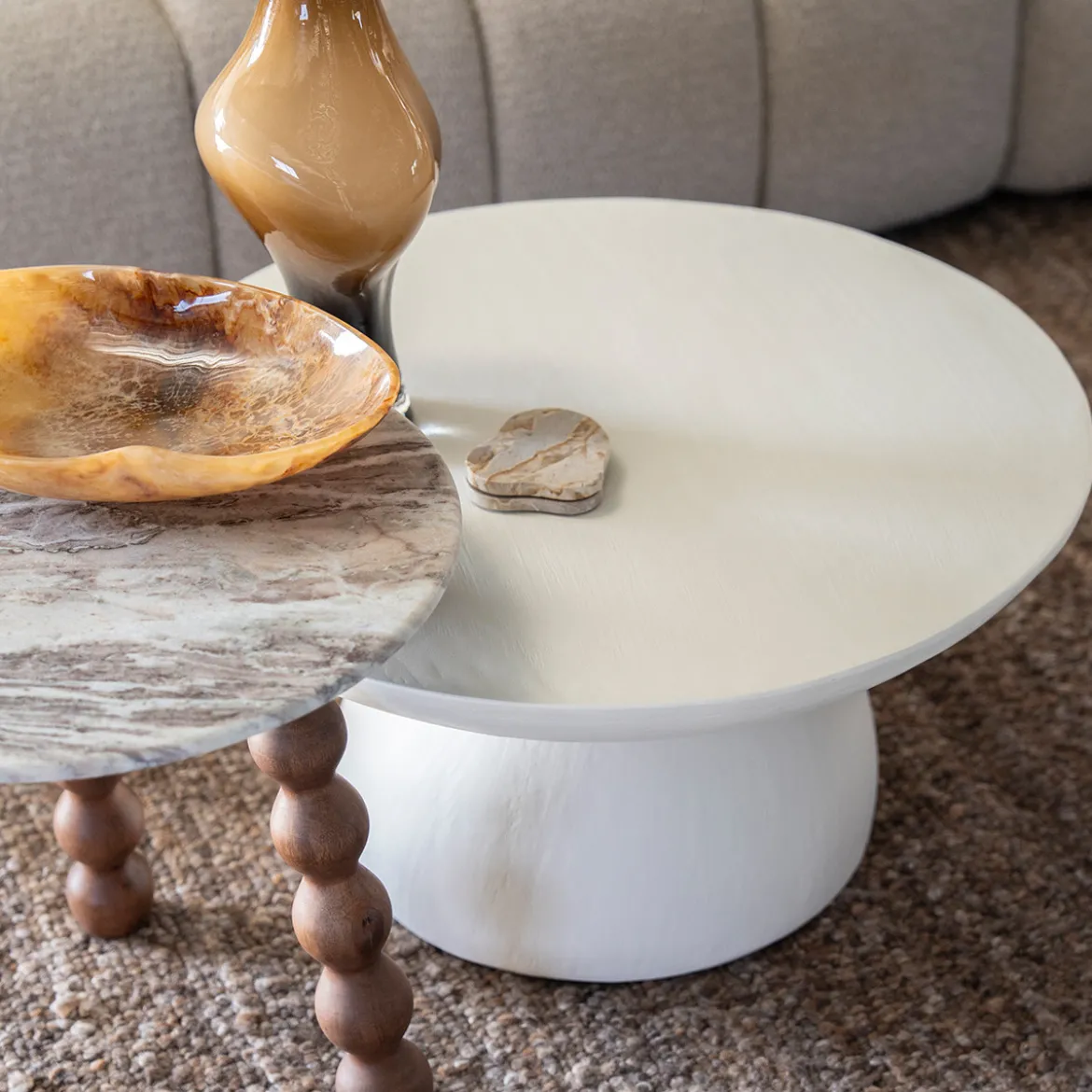 Cirkel betonnen salontafel - By-Boo Canto