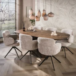 Comfortable eetkamerstoel draaibaar - Giani Flex