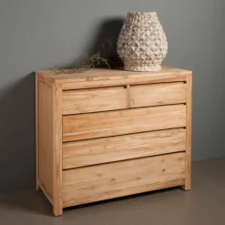 Commode teakhout met 5 lades - Tower Living Corona