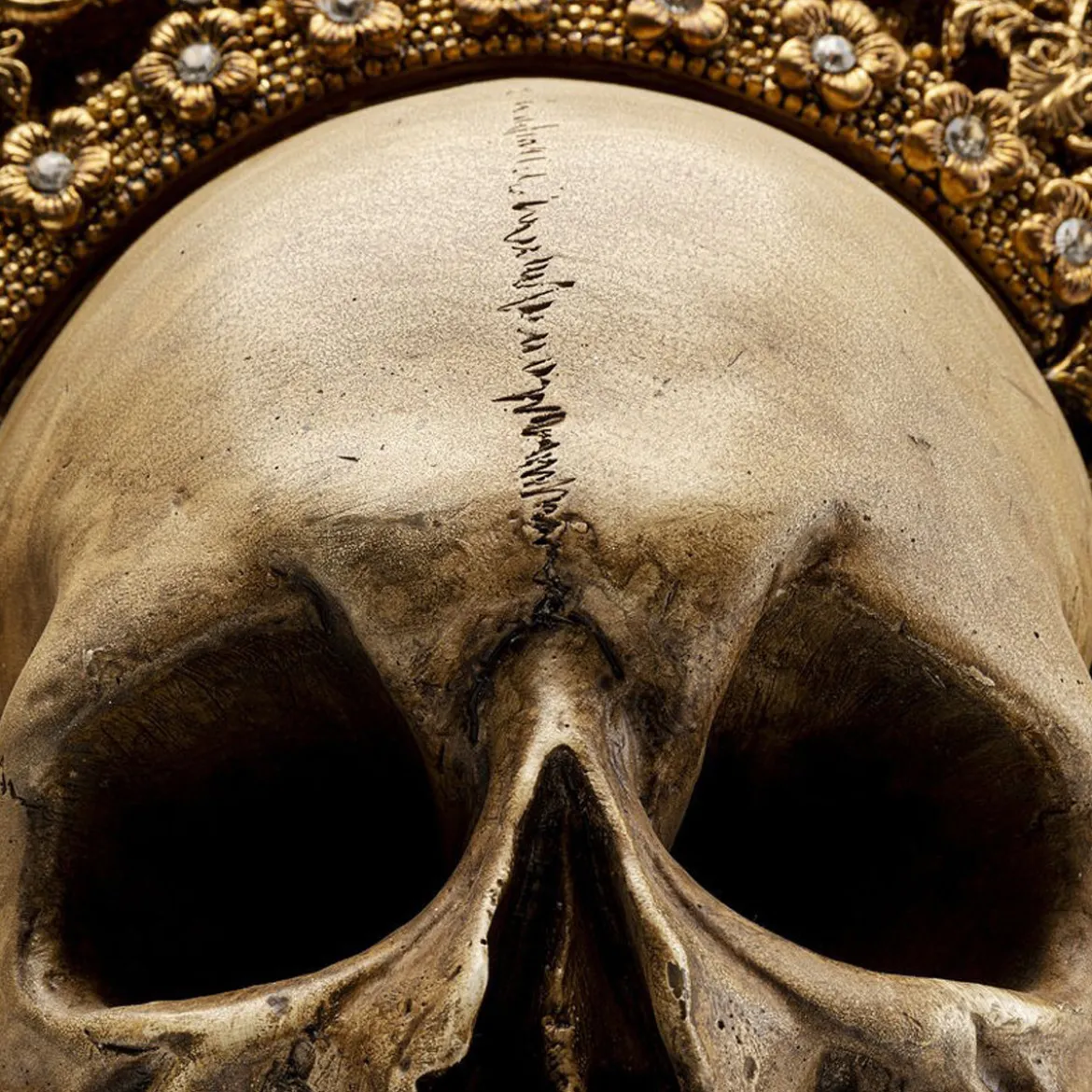 Deco gouden schedel - Kare Design King Skull