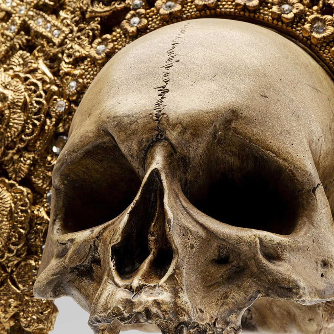 Deco gouden schedel - Kare Design King Skull