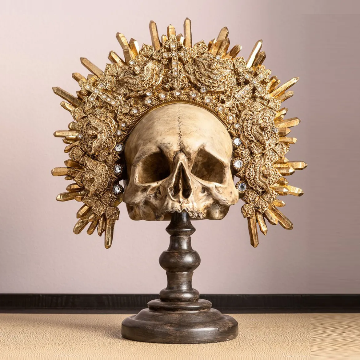 Deco gouden schedel - Kare Design King Skull