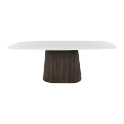 Deens ovale eettafel keramiek - Giani ceramo Centro