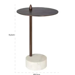 Design bijzettafel brons aluminium - Richmond Interiors Barron