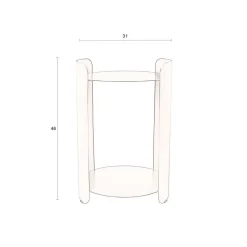 Design bijzettafel metaal - Dutchbone Navagio