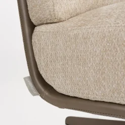 Design draaistoel grijsbeige - Zuiver Benjamin