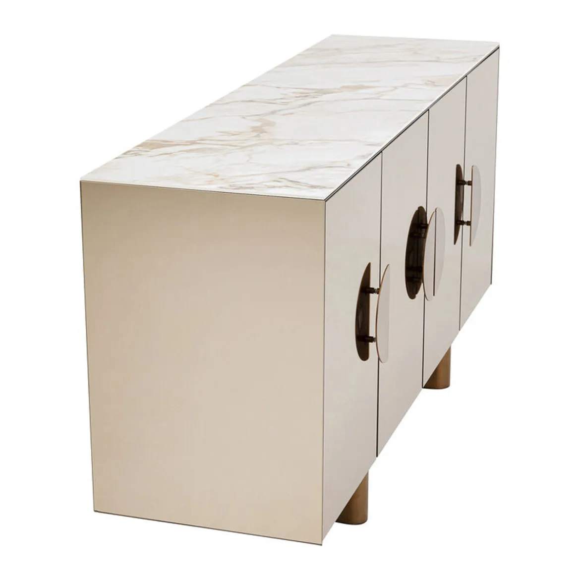 Design dressoir spiegel en marmer - Kare Design Lunar