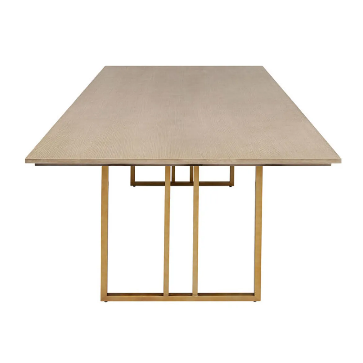 Design eettafel hout met koper - Kare Design Cesaro
