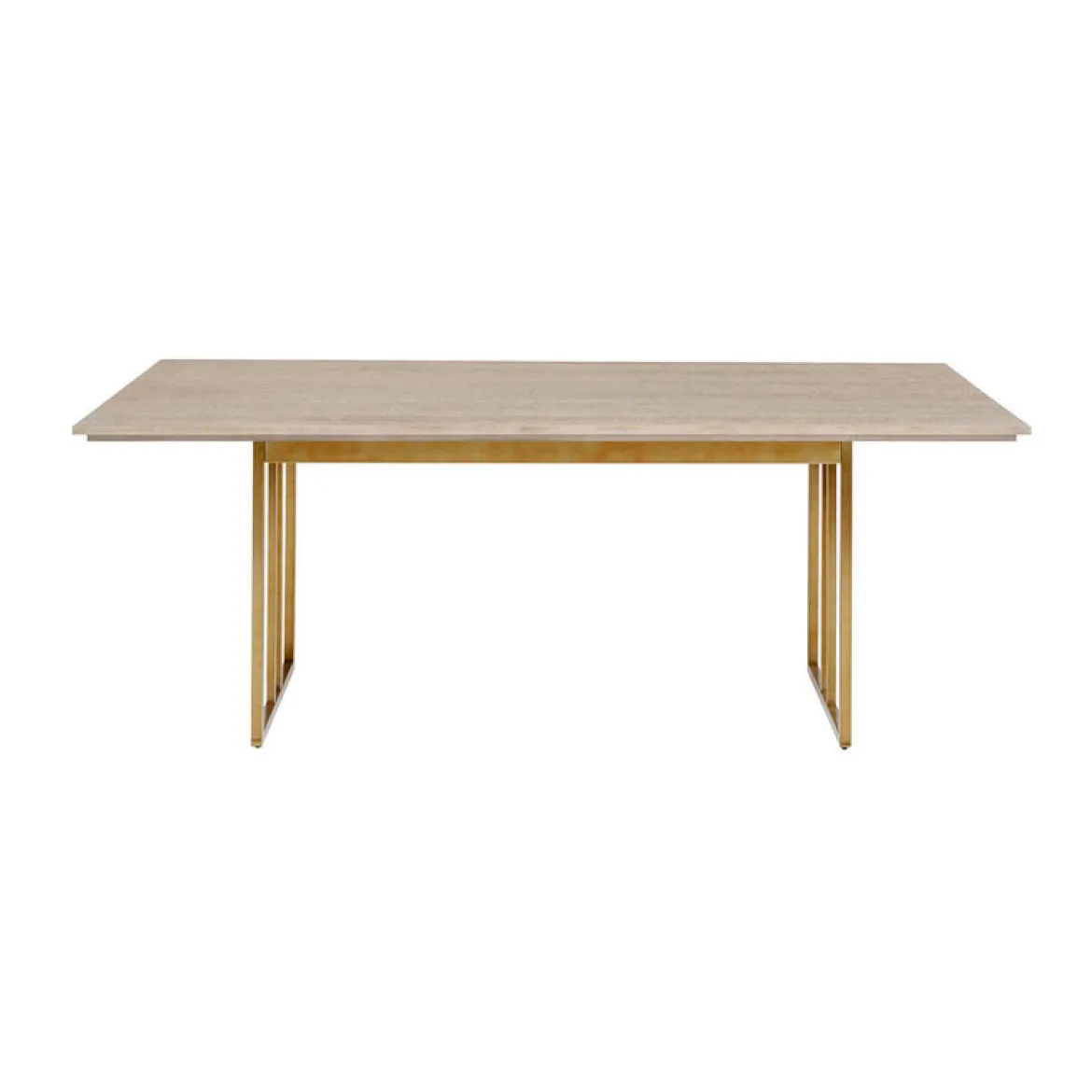 Design eettafel hout met koper - Kare Design Cesaro