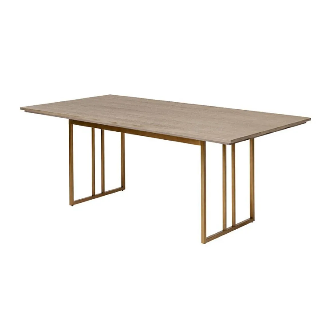 Design eettafel hout met koper - Kare Design Cesaro