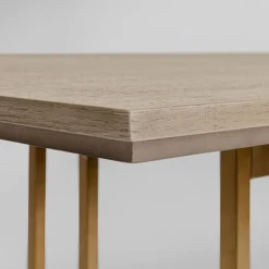 Design eettafel hout met koper - Kare Design Cesaro