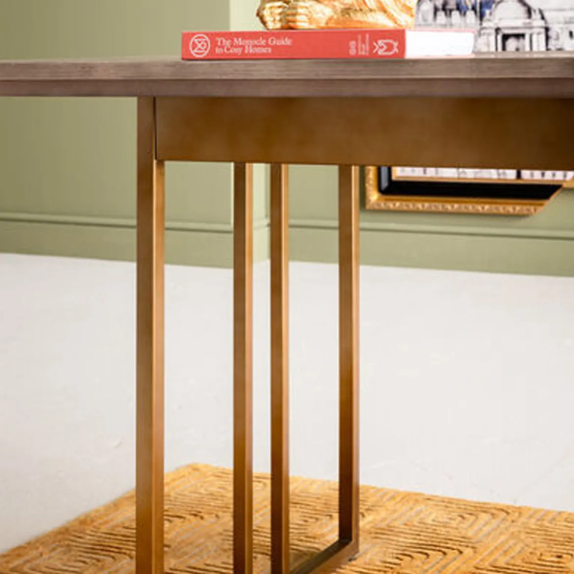 Design eettafel hout met koper - Kare Design Cesaro