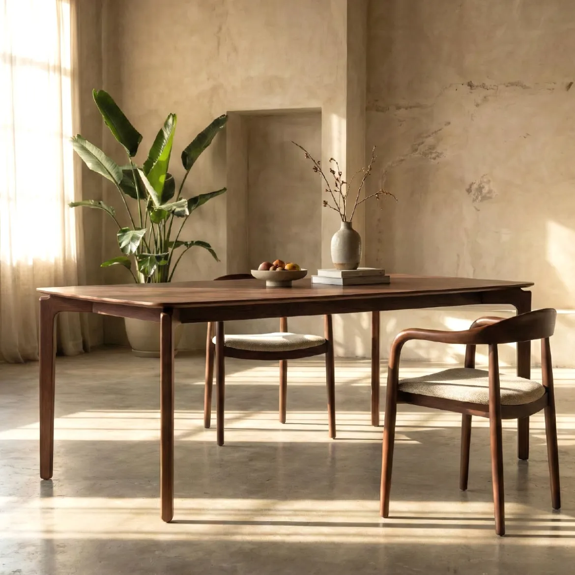Design eettafel walnoot - Bodio Norman