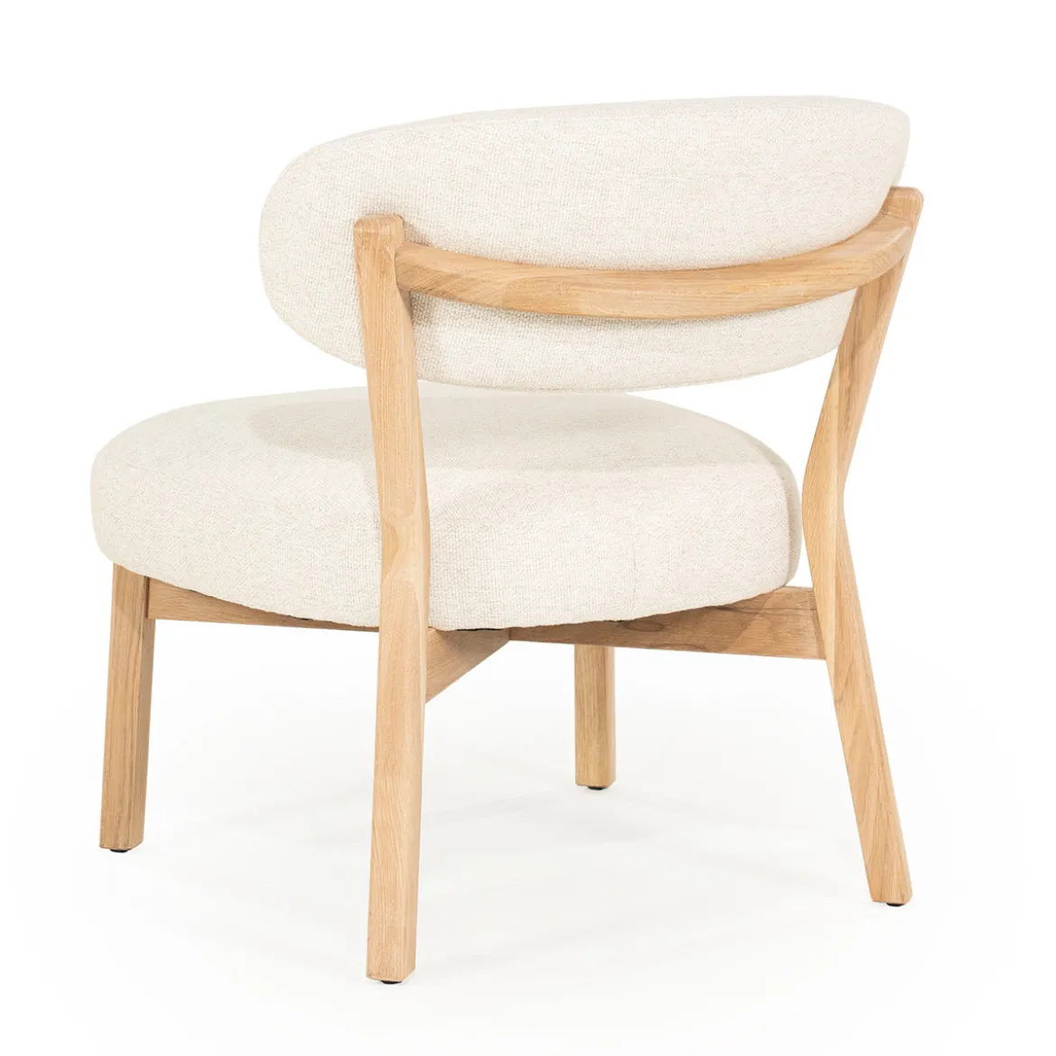 Design fauteuil eiken en stof - Eleonora Mikky