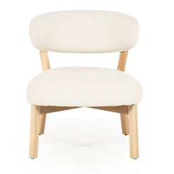 Design fauteuil eiken en stof - Eleonora Mikky