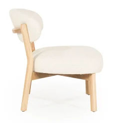 Design fauteuil eiken en stof - Eleonora Mikky