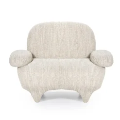 Design fauteuil gemeleerde stof - Eleonora Jayden