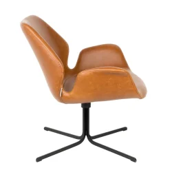 Design fauteuil leer - Zuiver Nikki