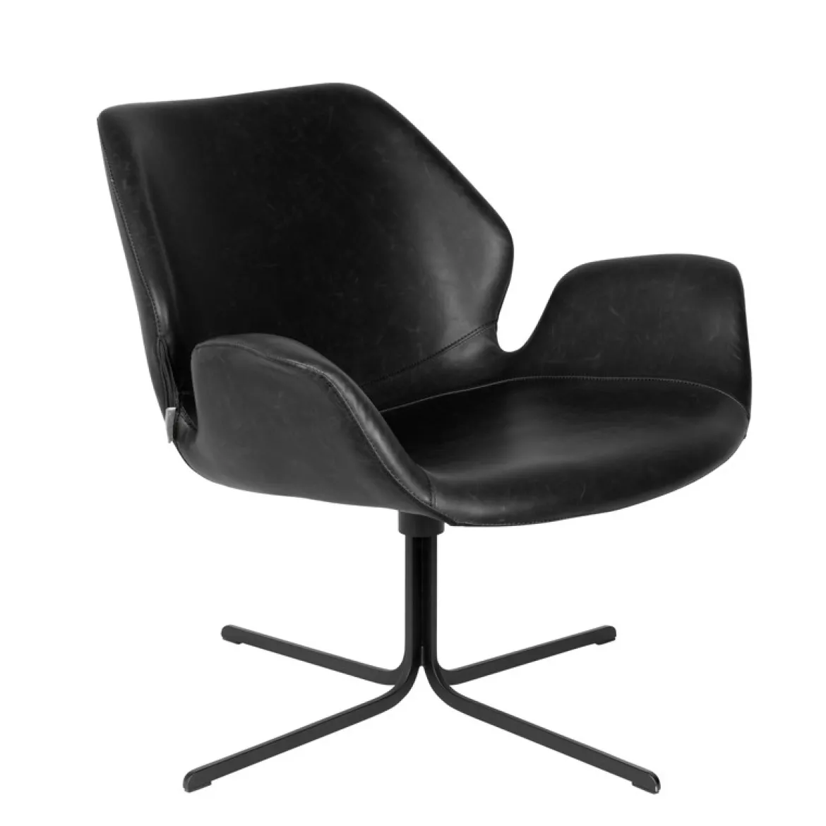 Design fauteuil leer - Zuiver Nikki