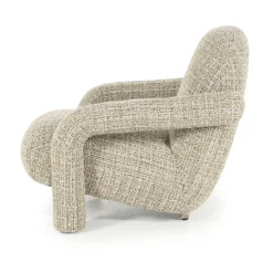 Design fauteuil met stoffen armleuning - Eleonora Monica