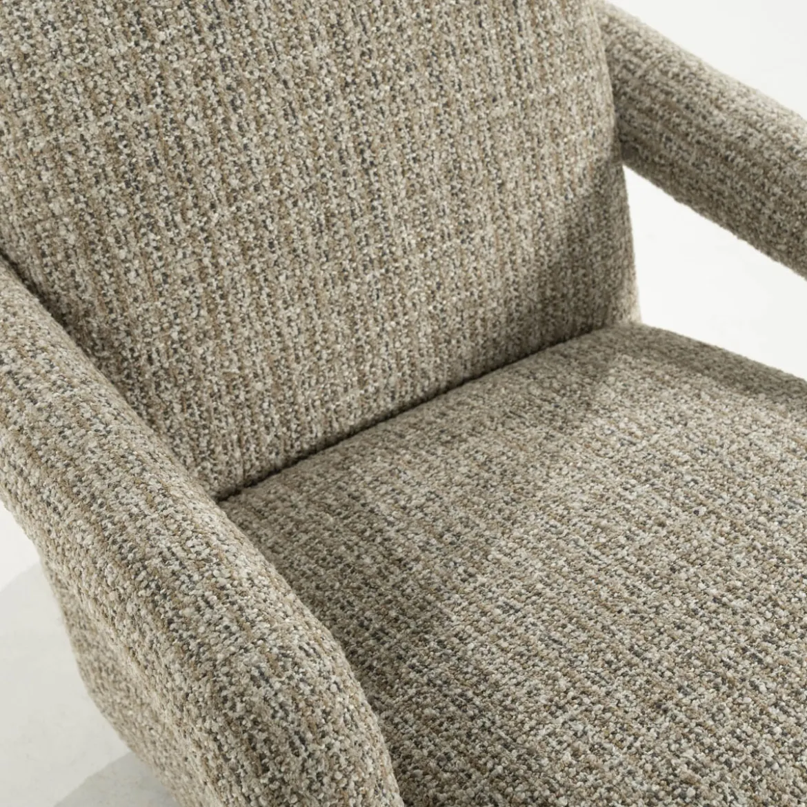 Design fauteuil met stoffen armleuning - Eleonora Monica