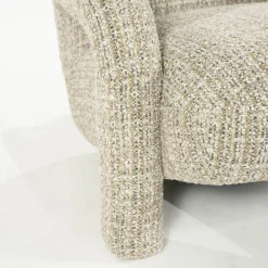 Design fauteuil met stoffen armleuning - Eleonora Monica