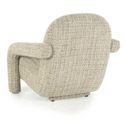 Design fauteuil met stoffen armleuning - Eleonora Monica