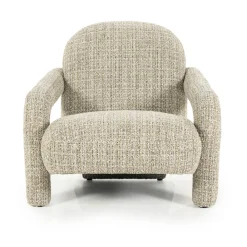 Design fauteuil met stoffen armleuning - Eleonora Monica