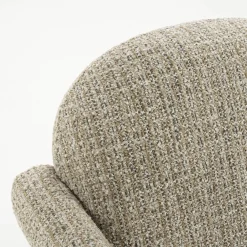 Design fauteuil met stoffen armleuning - Eleonora Monica