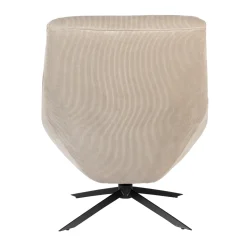 Design fauteuil ribstof - Dutchbone Vince