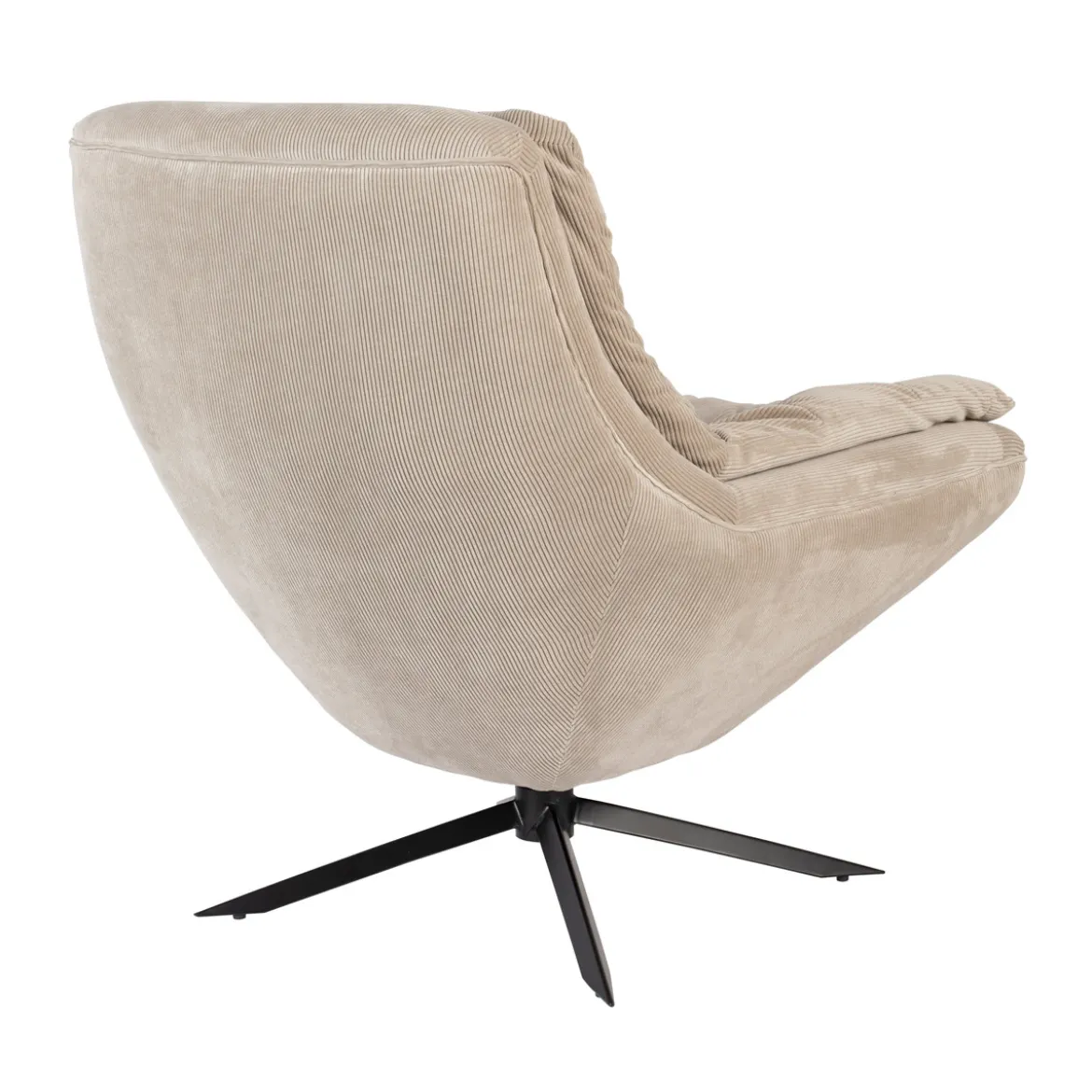 Design fauteuil ribstof - Dutchbone Vince