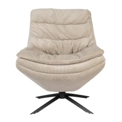 Design fauteuil ribstof - Dutchbone Vince