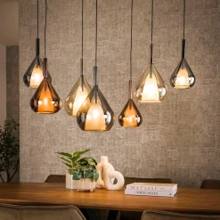 Design hanglamp gekleurd glas - Santa Wings Mix Glass