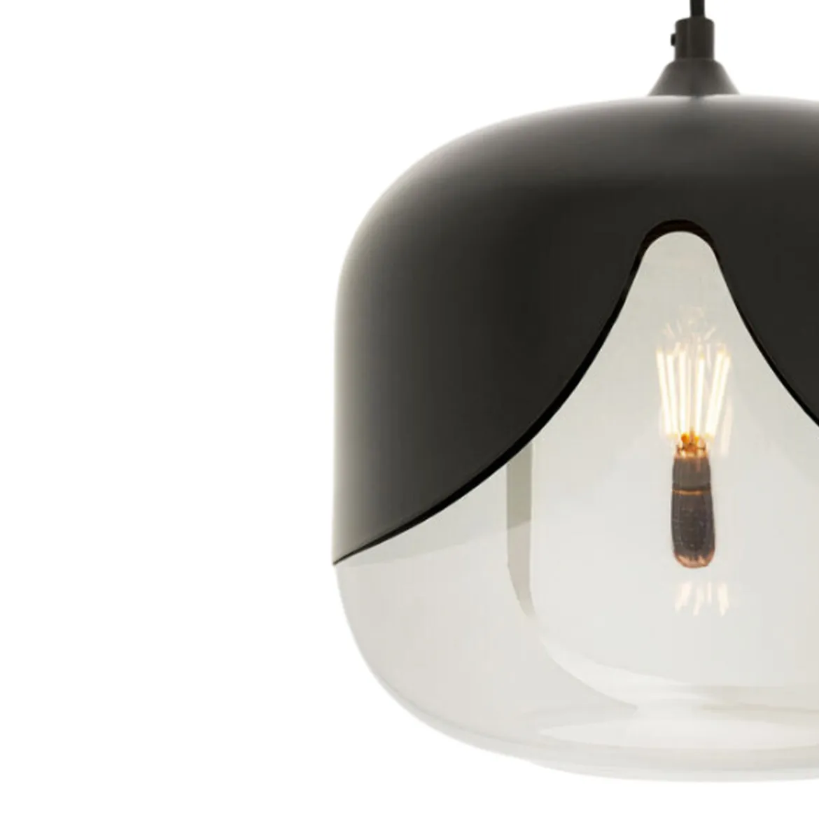 Design hanglamp mat zwart - Kare Design Goblet Smoke