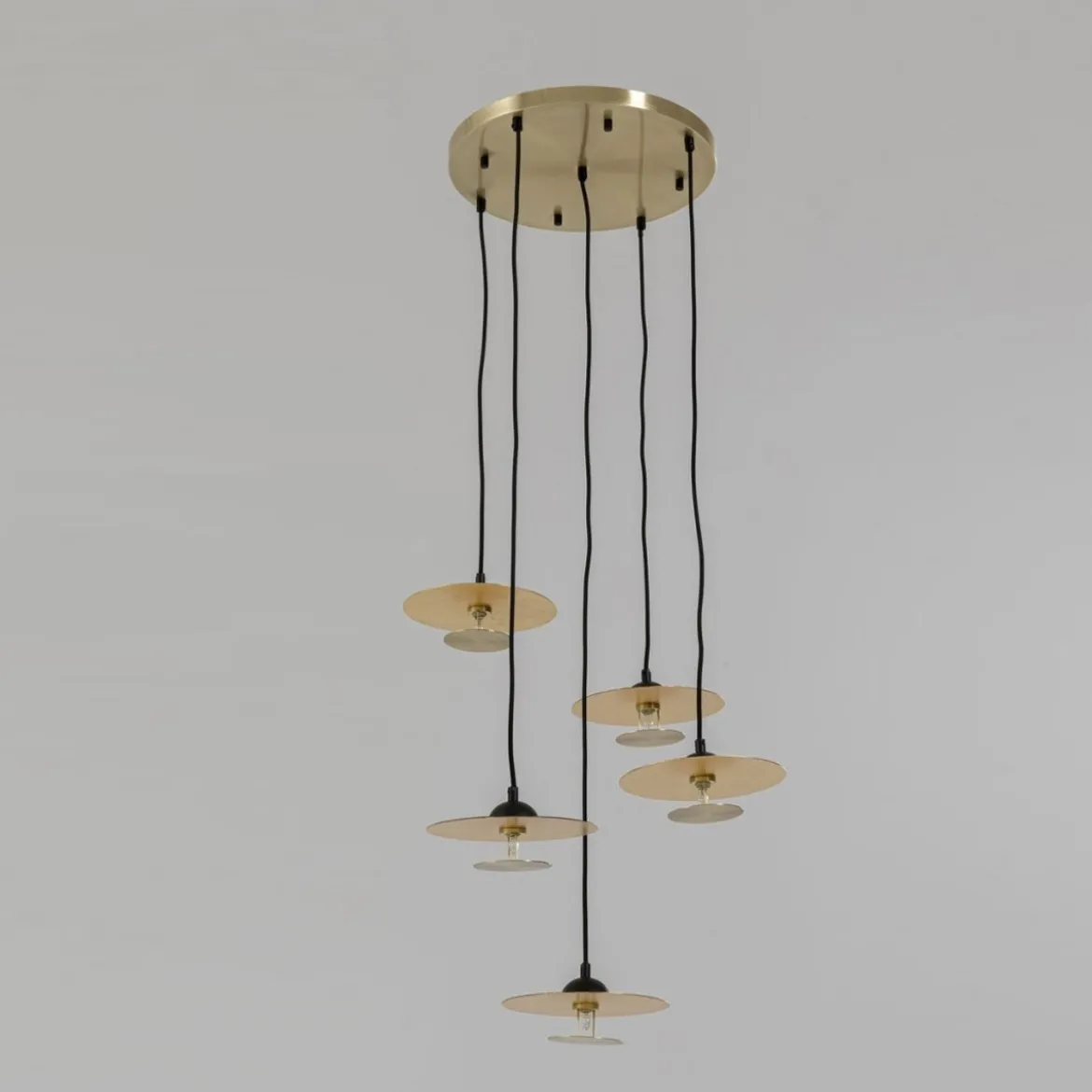 Design hanglamp messing - Kare Design Disc Spiral Cinque