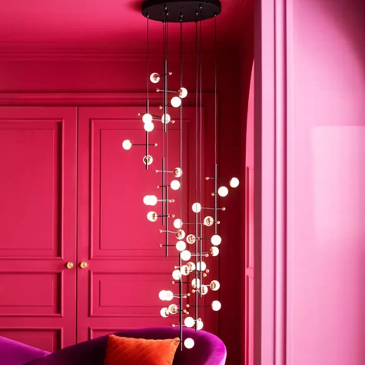 Design hanglamp zwart en messing - Kare Design Trapez