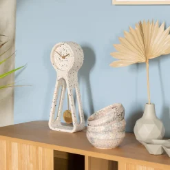 Design klok tafelmodel - Zuiver Pendulum Terrazzo