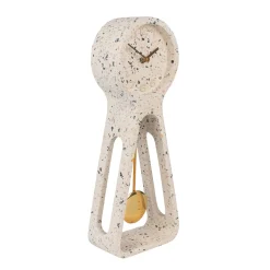 Design klok tafelmodel - Zuiver Pendulum Terrazzo