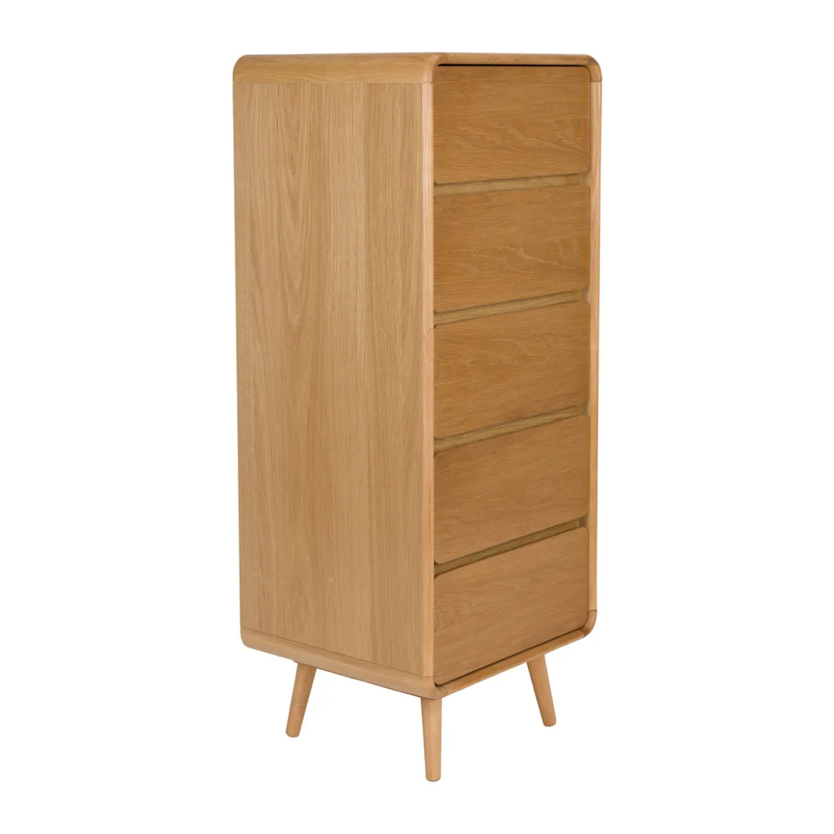 Design ladenkast gebogen hout - Zuiver Rise