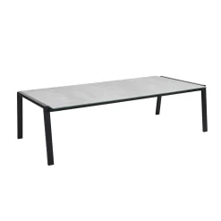 Design loungeset zwart metaal en betonlook - Brafab Lyra Set