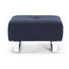 Design poef met chroom - Innovation Living Cassius/Supremax D.E.L.