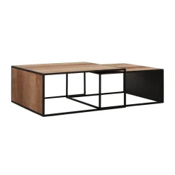 Design salontafel set teakhout - DTP Home Cosmo