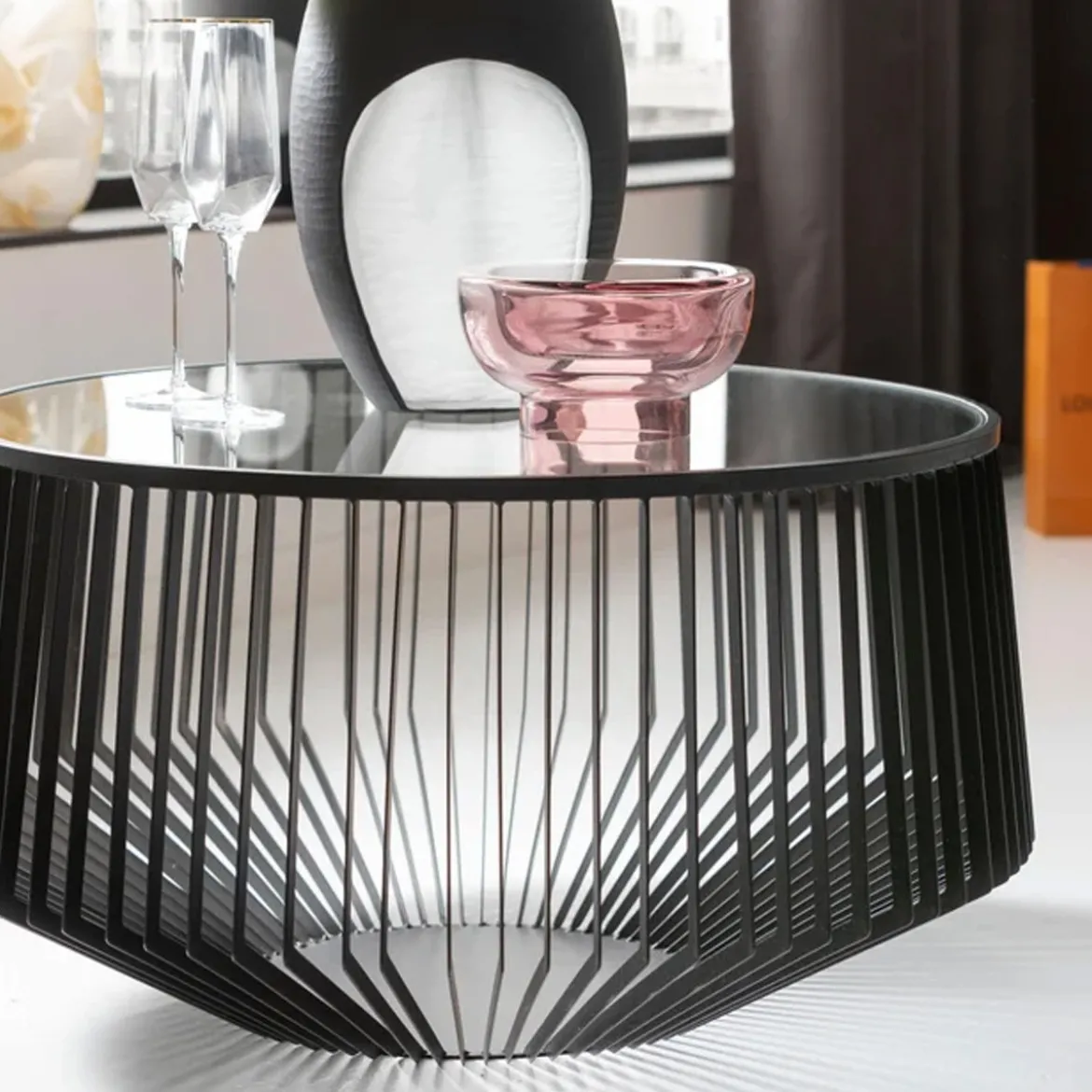 Design salontafel zwart metaal - Kare Design Corinne
