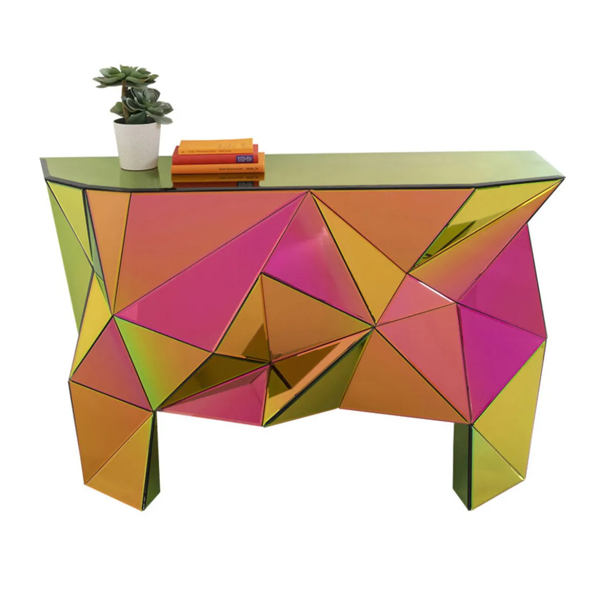 Design sidetable gekleurd glas - Kare Design Prisma Colore