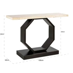 Design sidetable travertin - Richmond Interiors Avalon