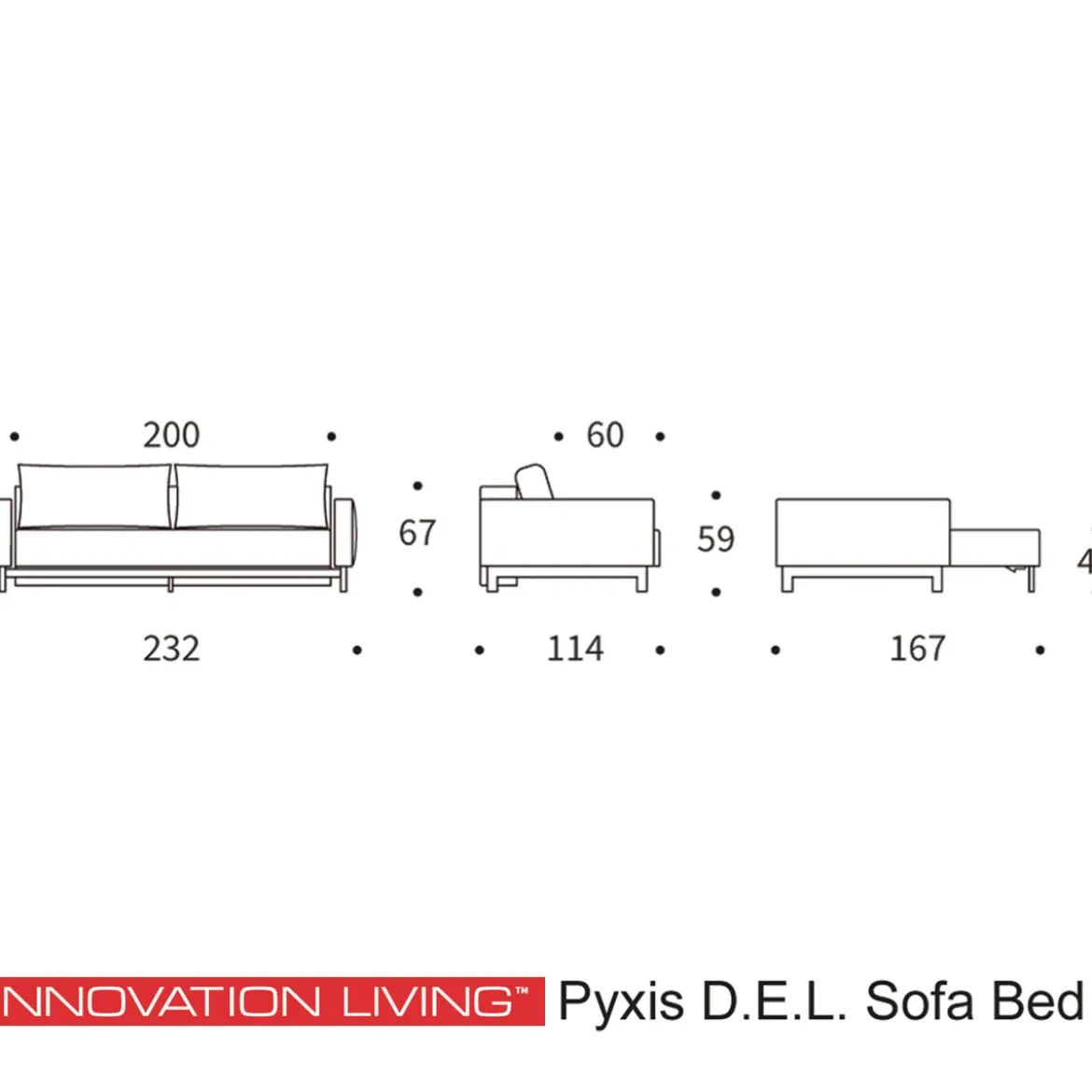 Design slaapbank eikenhout - Innovation Living Pyxis D.E.L.